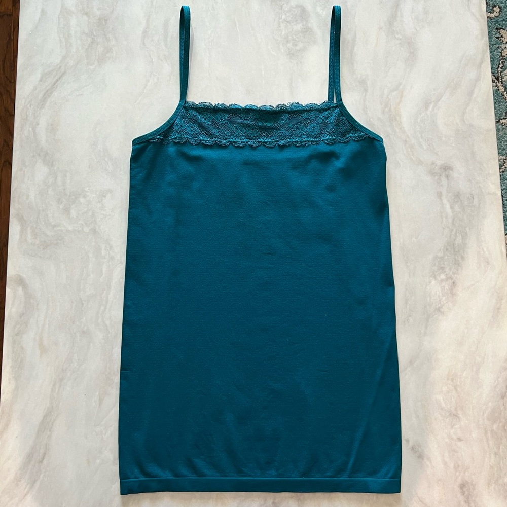 The Limited teal lace cami tank top - Medium